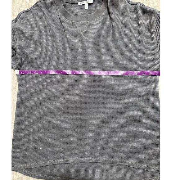 Seven7 Gray Waffle Knit Thermal Size L Long Sleeve Outdoor Base Layer - Picture 8 of 8